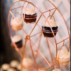 Wedding Rose Gold Cupcake Holder